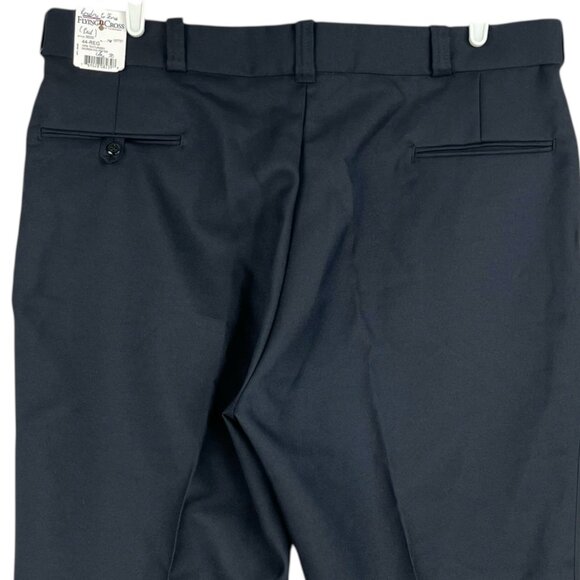 Flying Cross Men's Regular Fit Classic Style Navy Dacron Pants Size 44x30 NWT - Picture 4 of 12